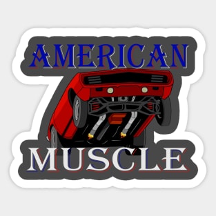 classic American muscle. Sticker